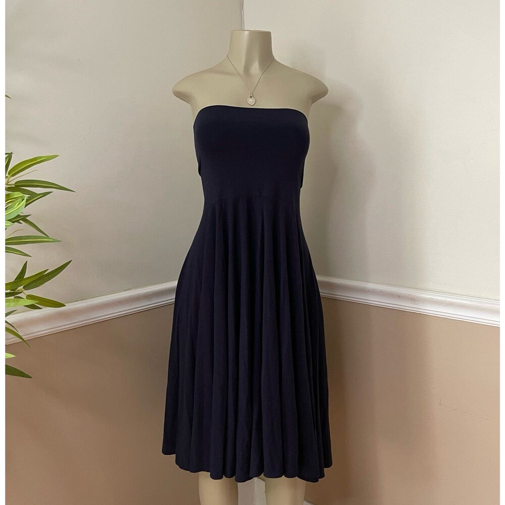 J. Crew Women's  Modal Ultra Soft Flowy Strapless Midi Dress